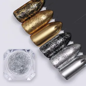 Born Pretty - Silver & Gold Nail Stripe Wire Set of 2 #42596