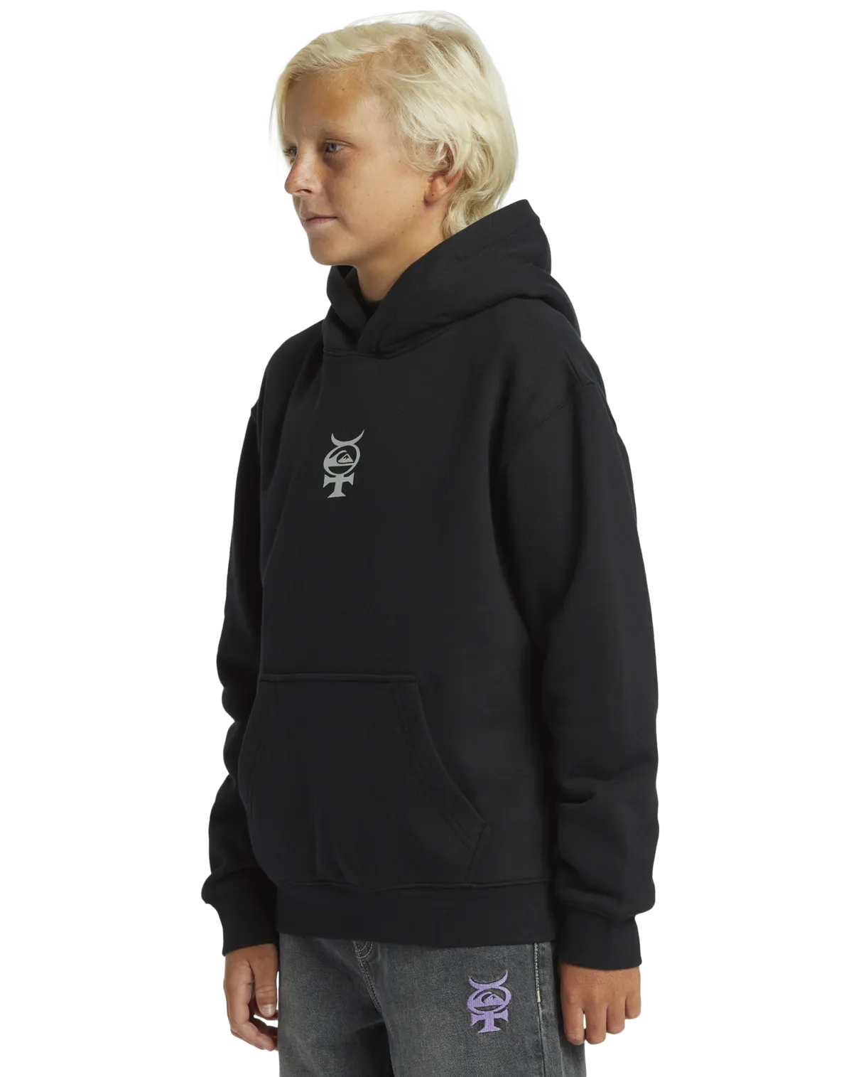 Boys Mercury Hoodie in Black