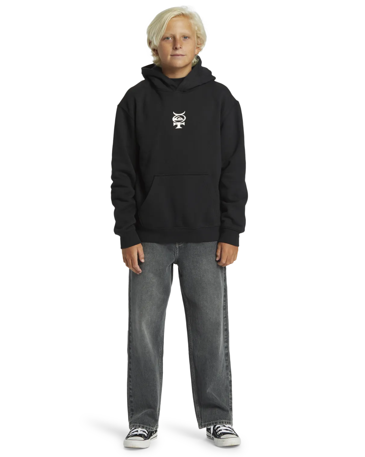 Boys Mercury Hoodie in Black