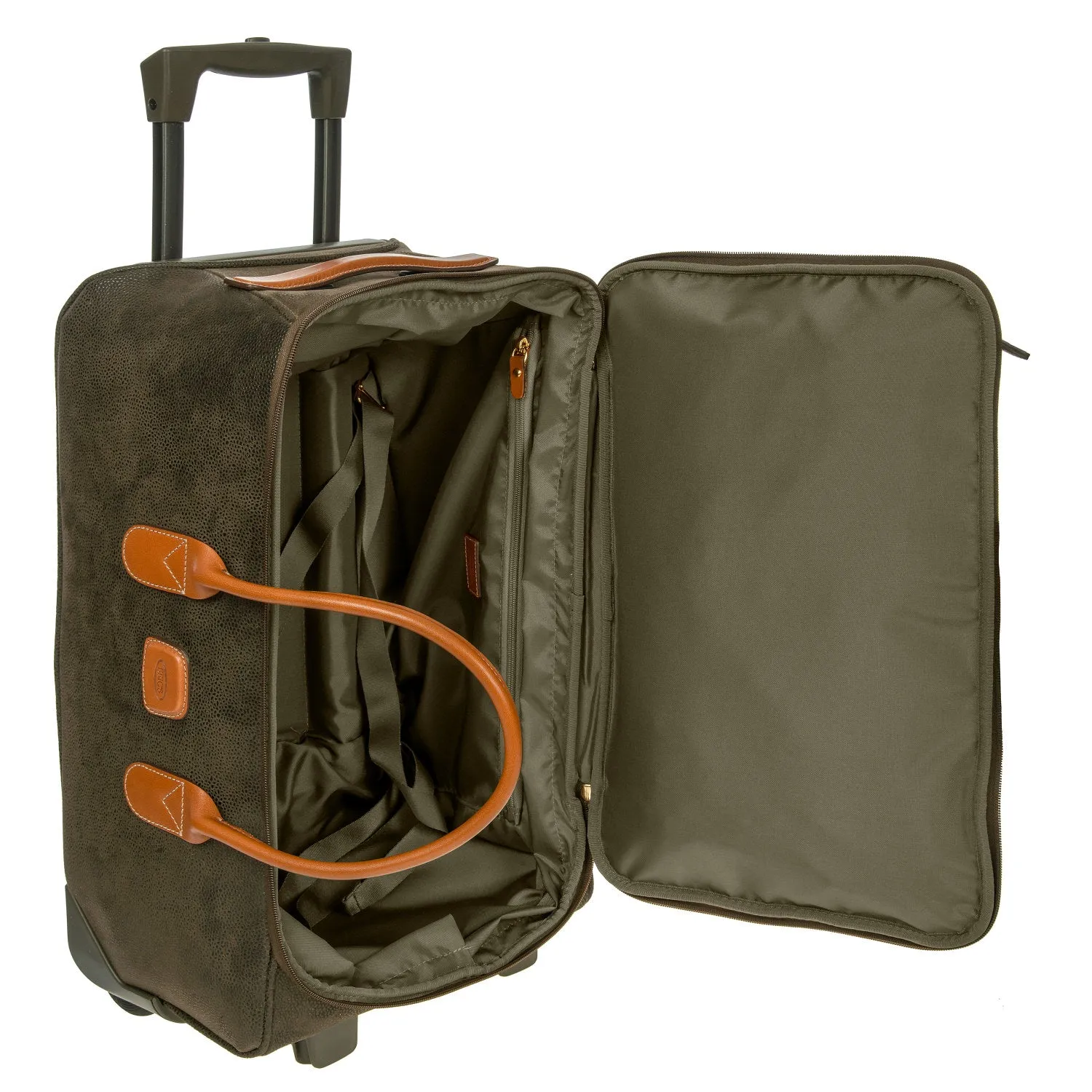 BRIC'S LIFE 21" CARRY-ON ROLLING DUFFLE BAG - OLIVE OR BLACK