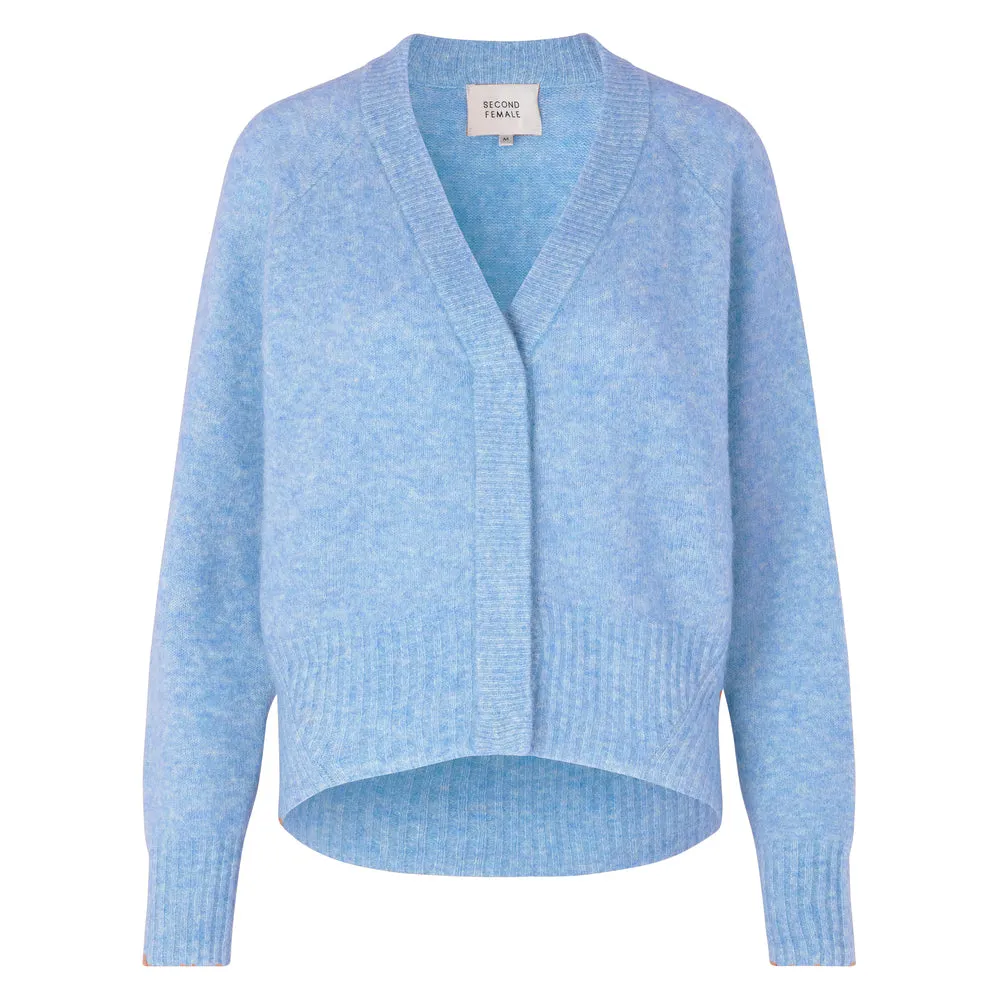 Brook Knit Boxy Cardigan - Bel Air Blue