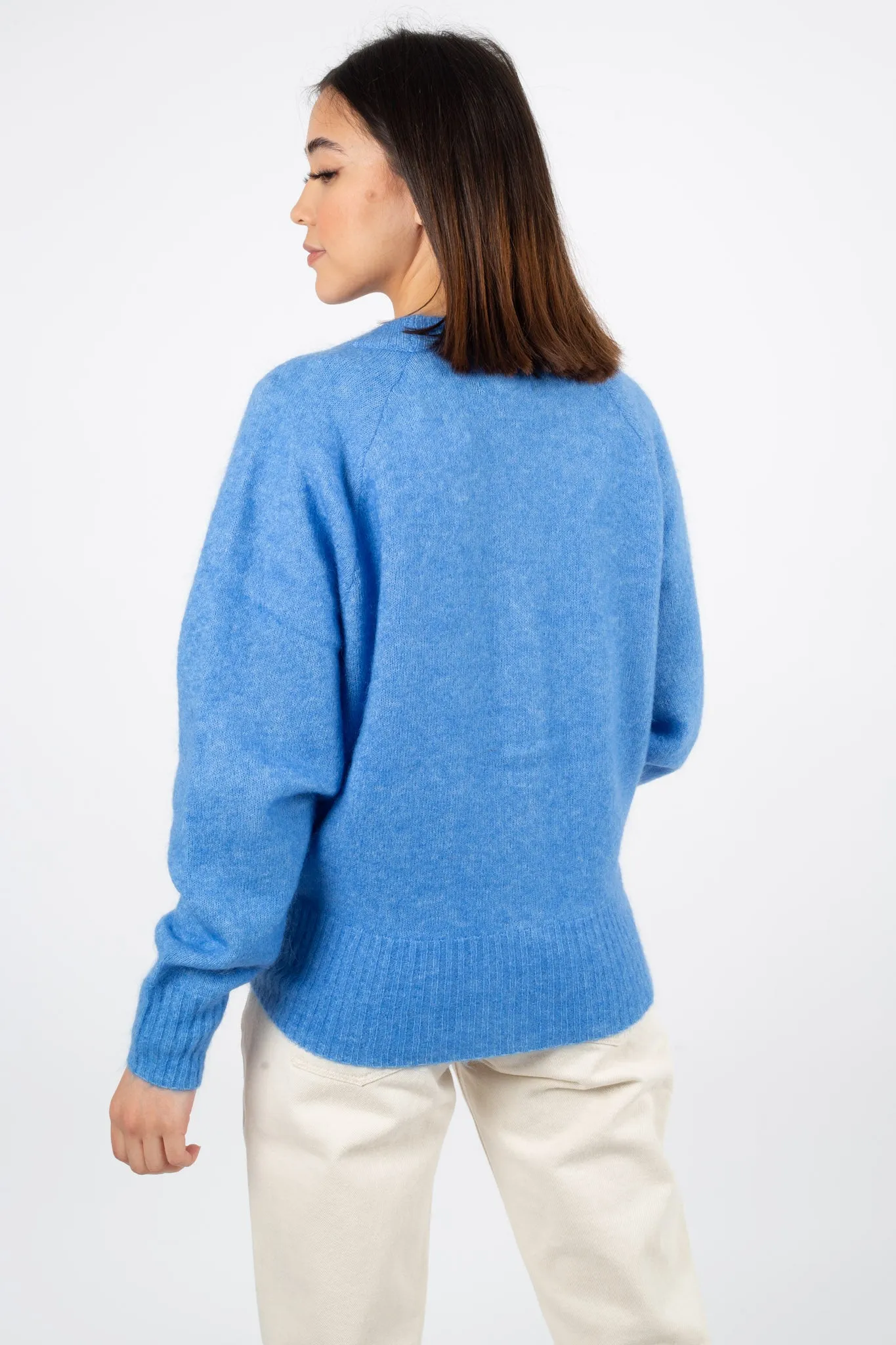 Brook Knit Boxy Cardigan - Bel Air Blue