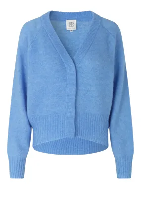 Brook Knit Boxy Cardigan - Cornflower Blue