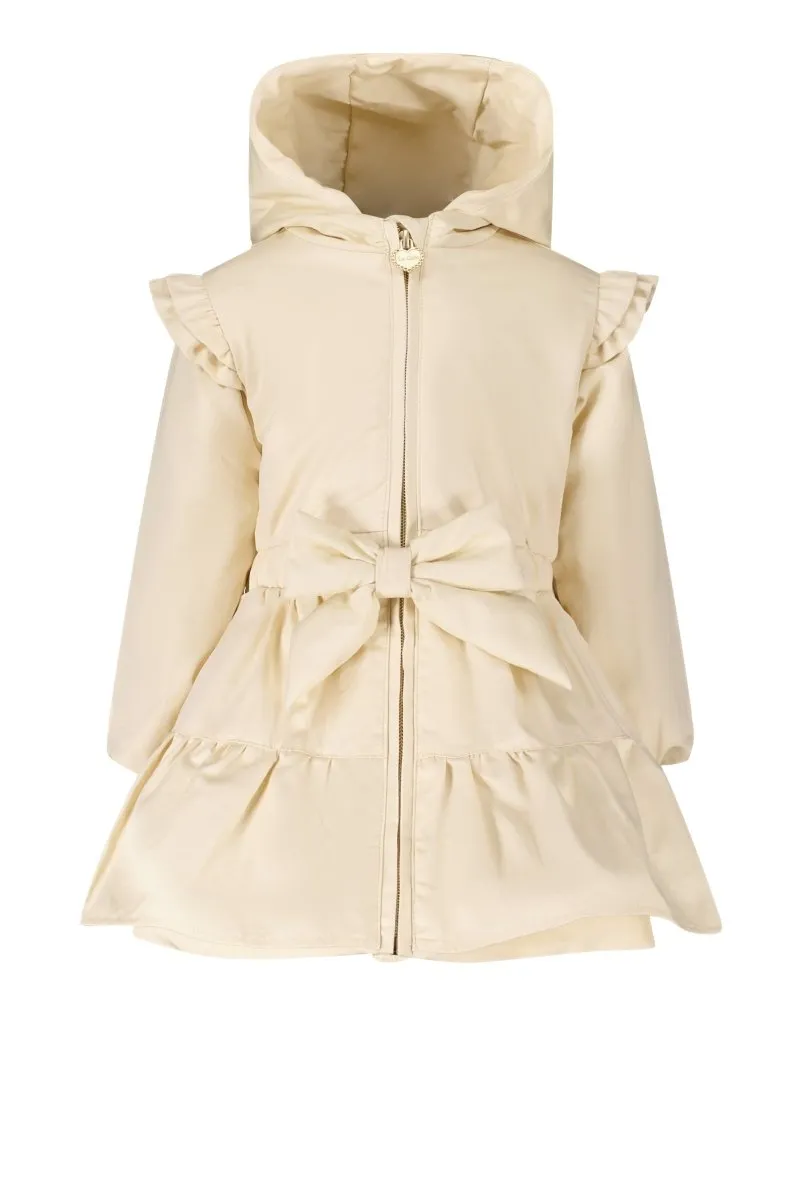 BRULY silky twill  coat Ivory