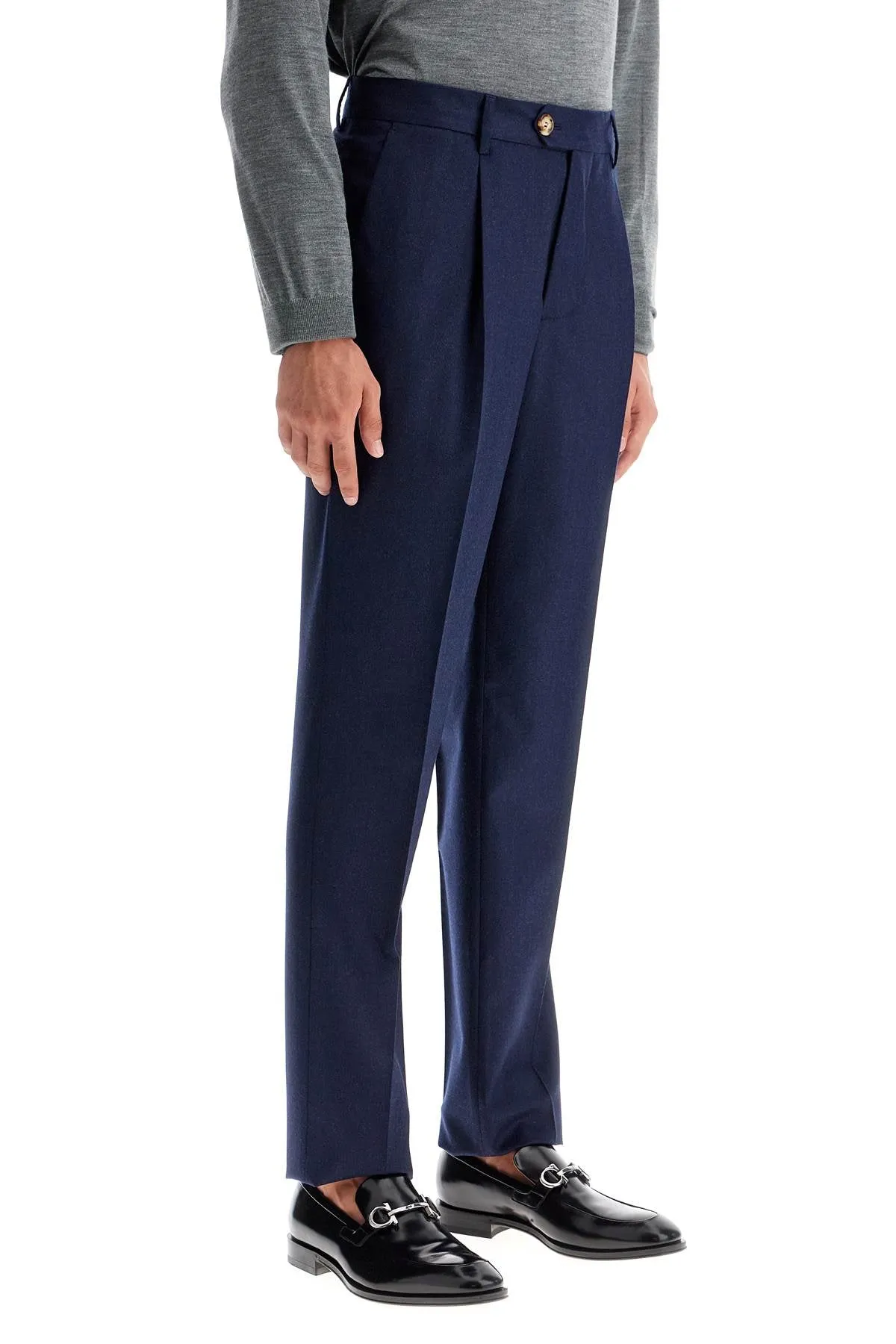 BRUNELLO CUCINELLI "flannel leisure fit pants for