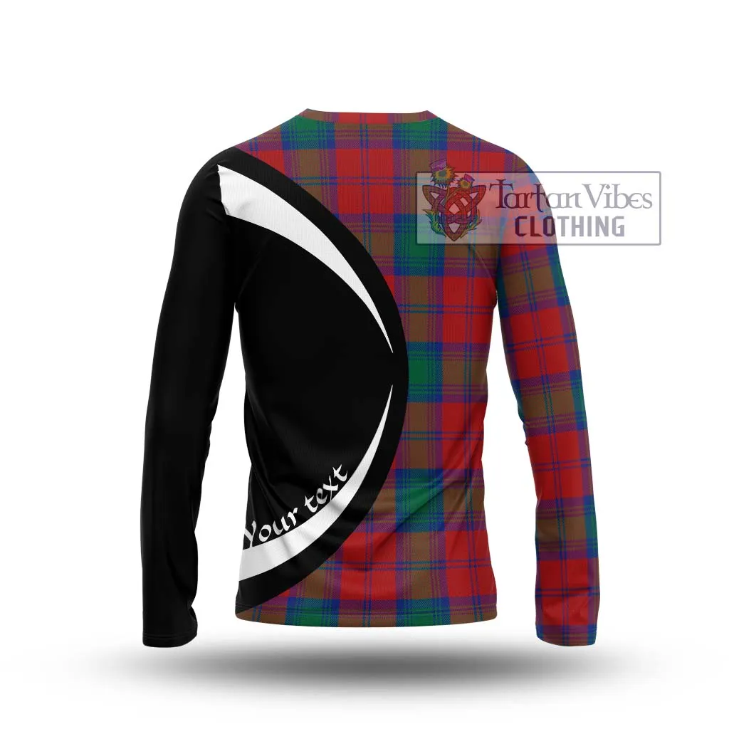 Byres (Byses) Tartan Long Sleeve T-Shirt with Family Crest Circle Style