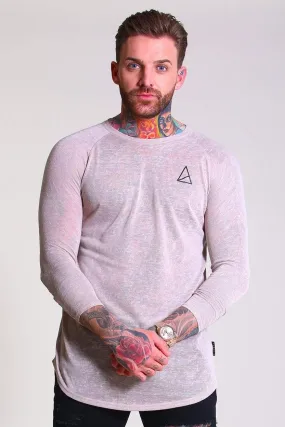 Cadiz Longline Long Sleeve Men's T-Shirt -  Stone