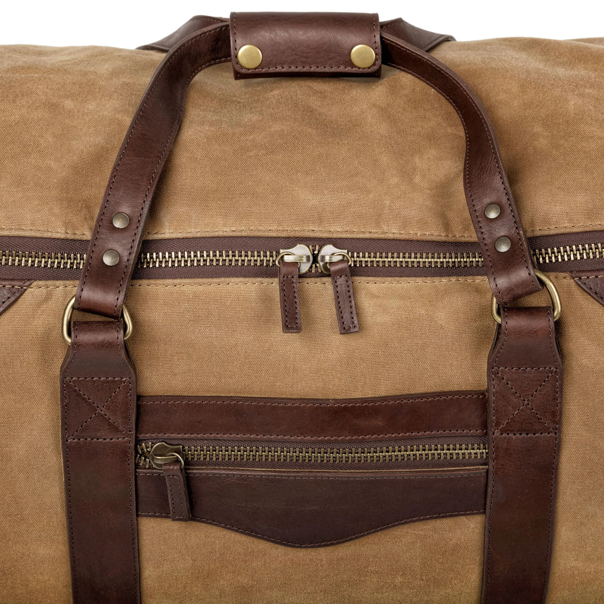 Campaign Waxed Canvas Large Roller Duffle