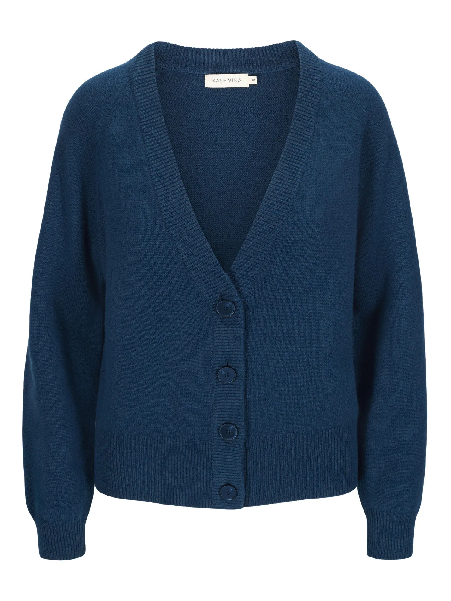 Cashmere cardigan "Eir" - mountain blue