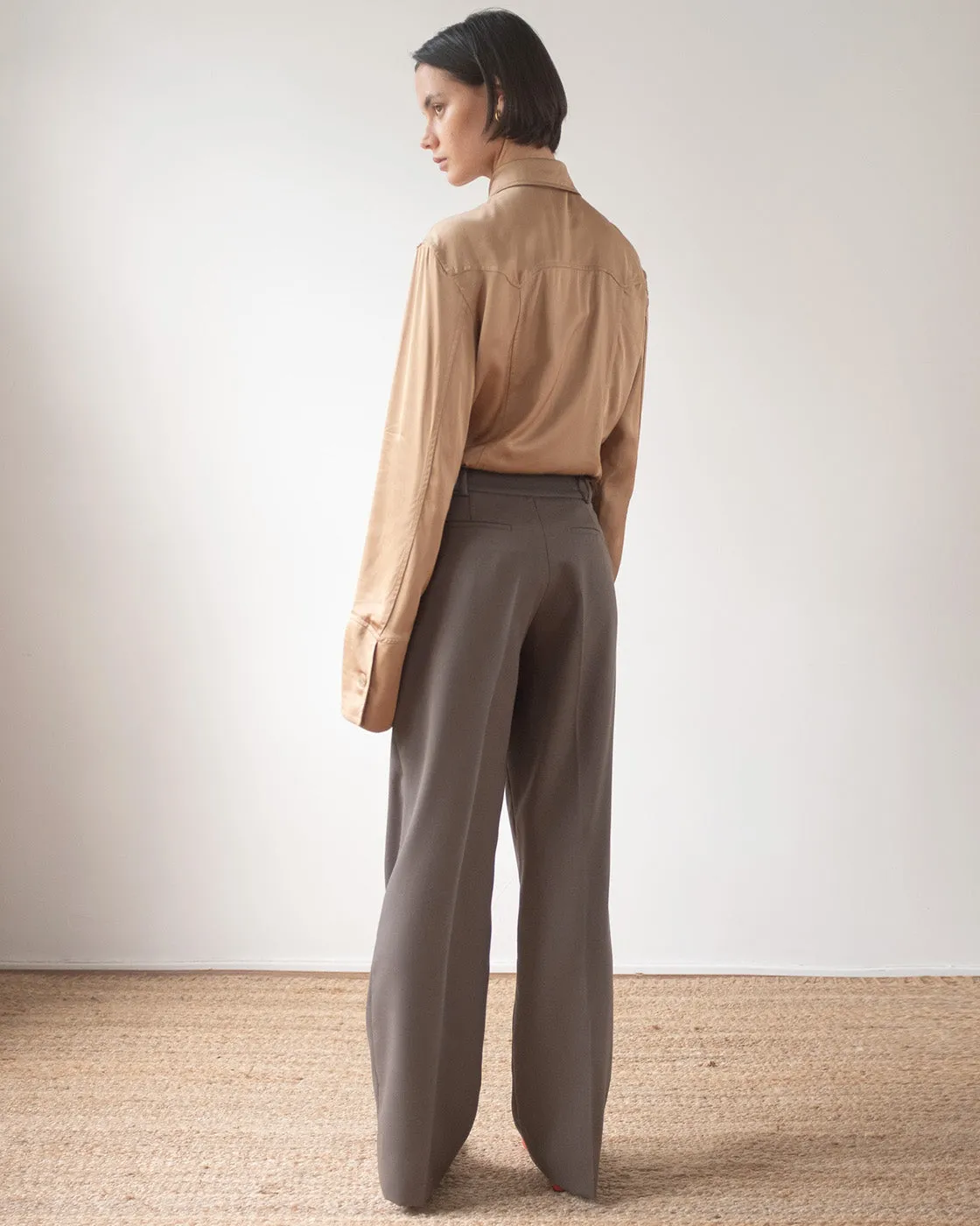 Cathy Trousers Tencel Blend Grey