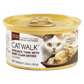 Catwalk Cat Skipjack Tuna with Baby Clam Entree in Aspic 80g