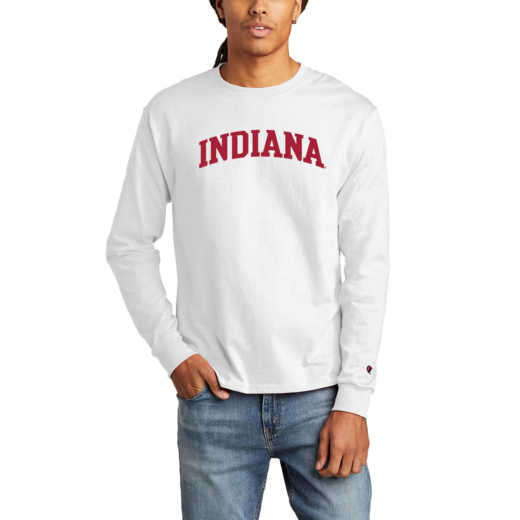 Champion Indiana Arched Long Sleeve - White