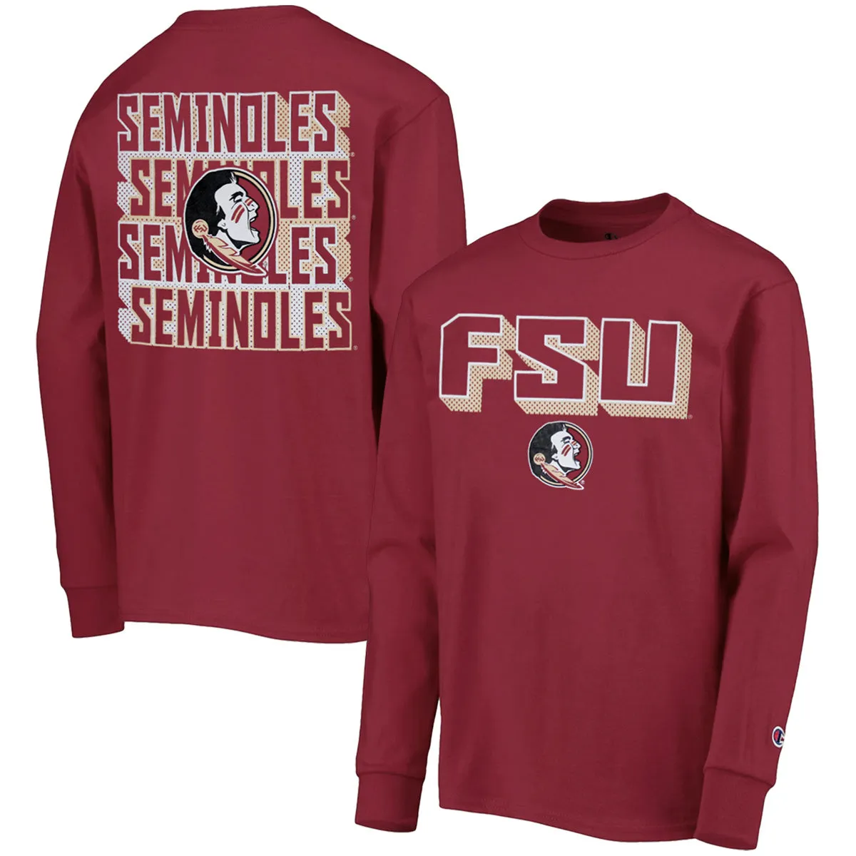 Champion Youth FSU/Seminoles Design Long Sleeve T-shirt - Garnet