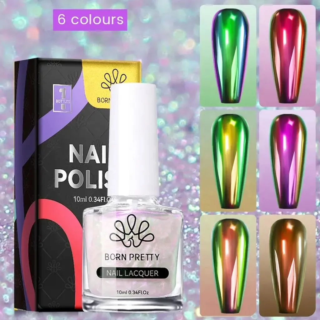 Chrome Aurora Nail Polish Born Pretty