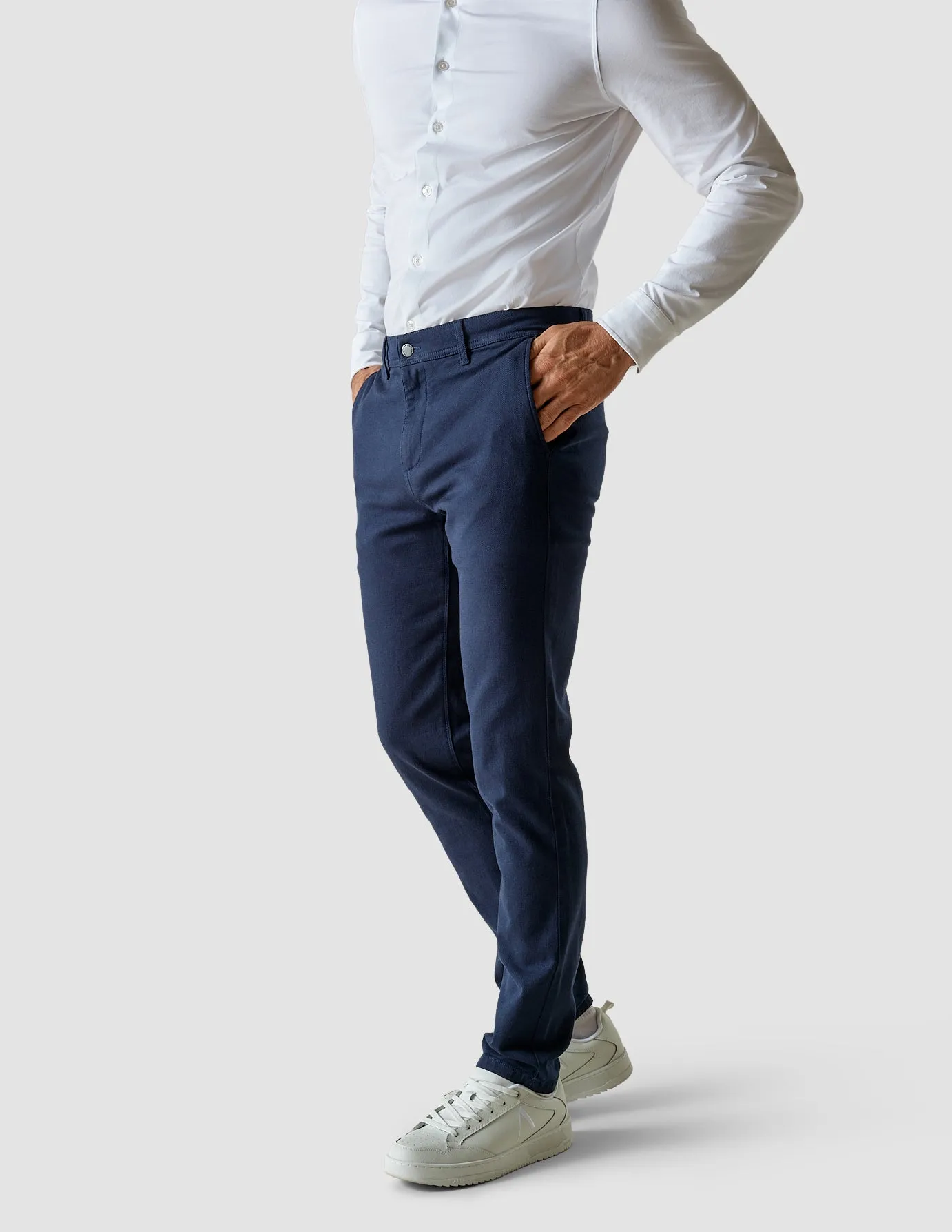 Classic Pants Slim Marine Blue