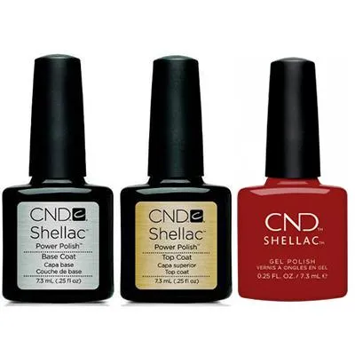 CND - Shellac Combo - Base, Top & Bordeaux Babe