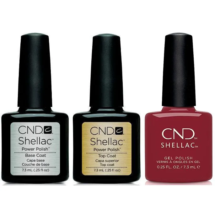 CND - Shellac Combo - Base, Top & Cherry Apple