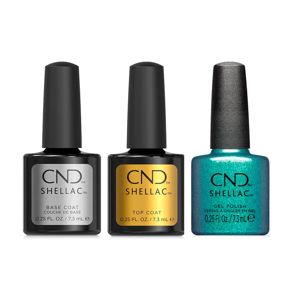 CND - Shellac Combo - Base, Top & Teal-Tricity