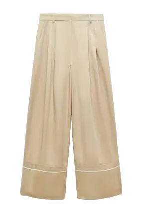 Cotton Pleated Trousers