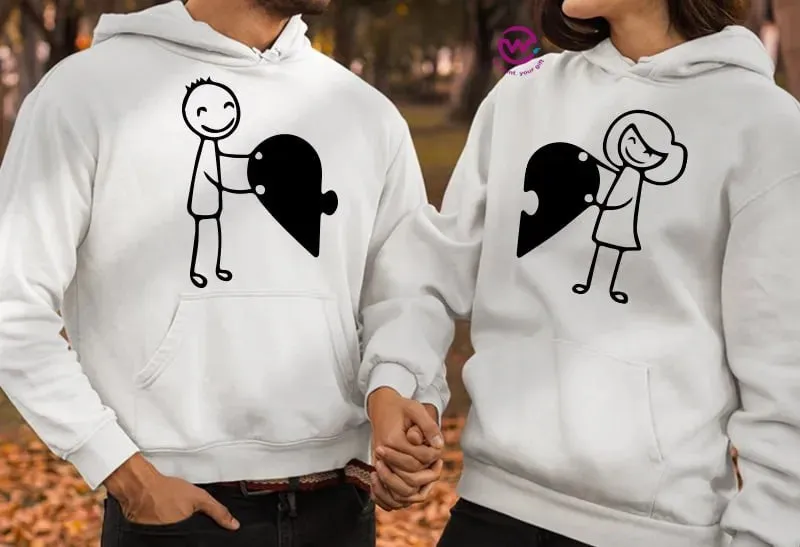 Couple Hoodie-Couples Icons