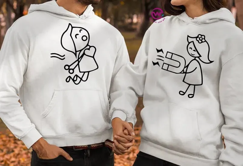 Couple Hoodie-Couples Icons