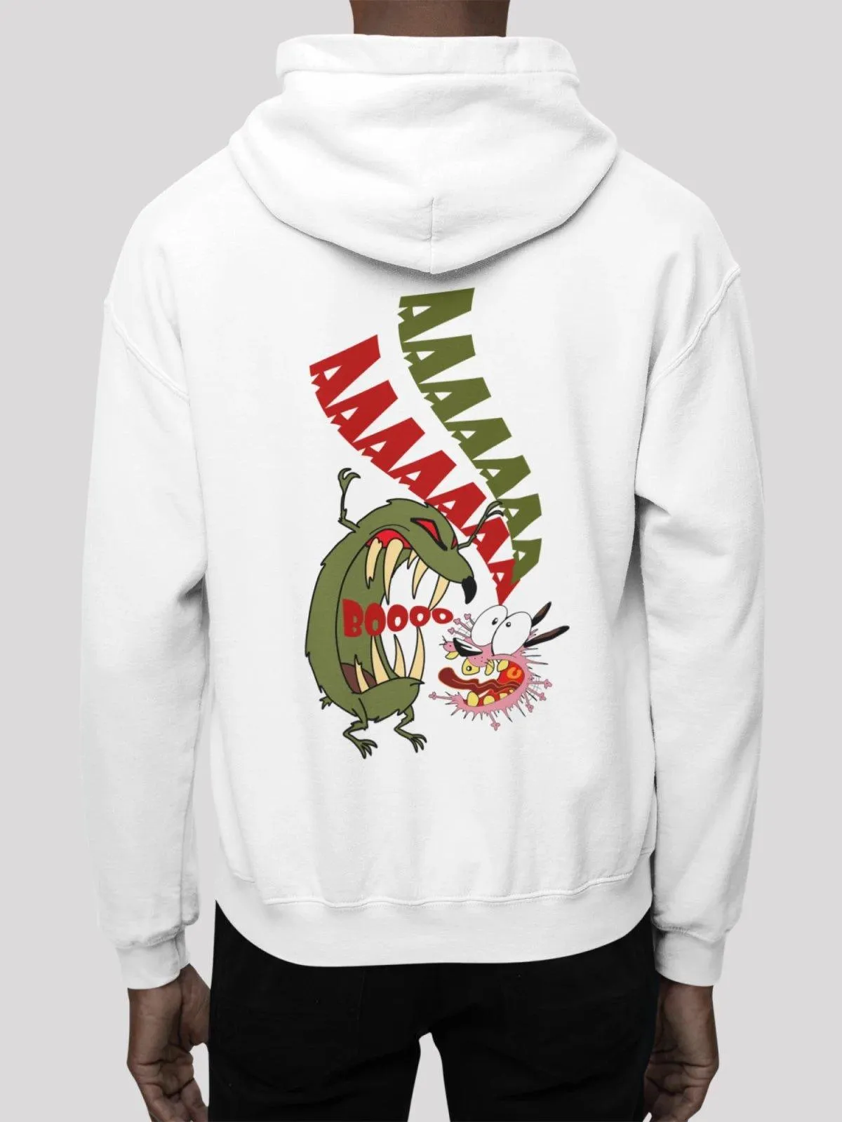 Courage White Men's Hoodie