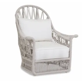 Dana Rope Wing Chair with Cushions - Linen Canvas