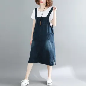 Denim Bib Overall Dress