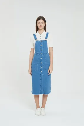 DENIM OVERALL DRESS byMM