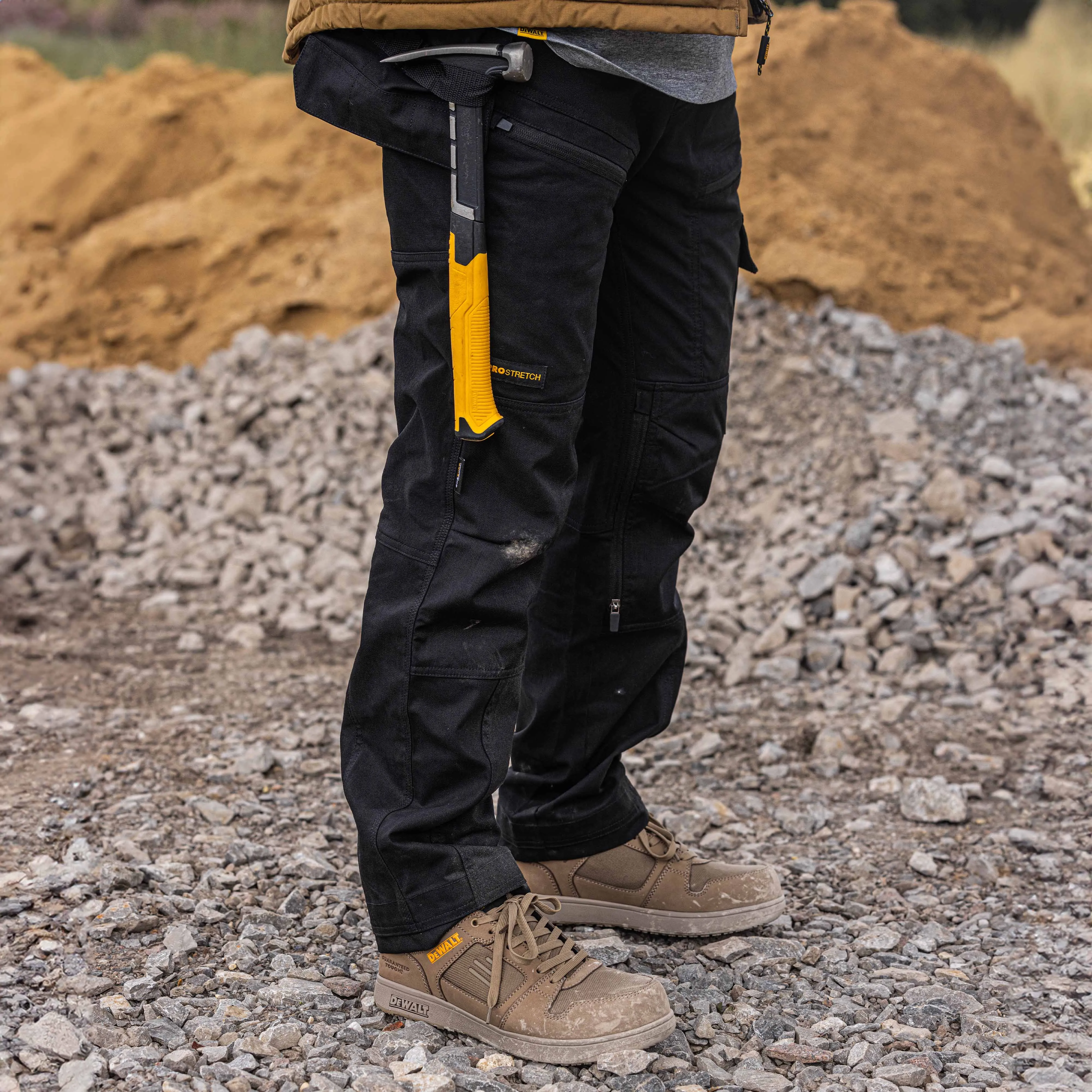 DEWALT Columbus Mens Pro-Stretch, Zip Off Holster Pocket, Slim Fit Work Trousers