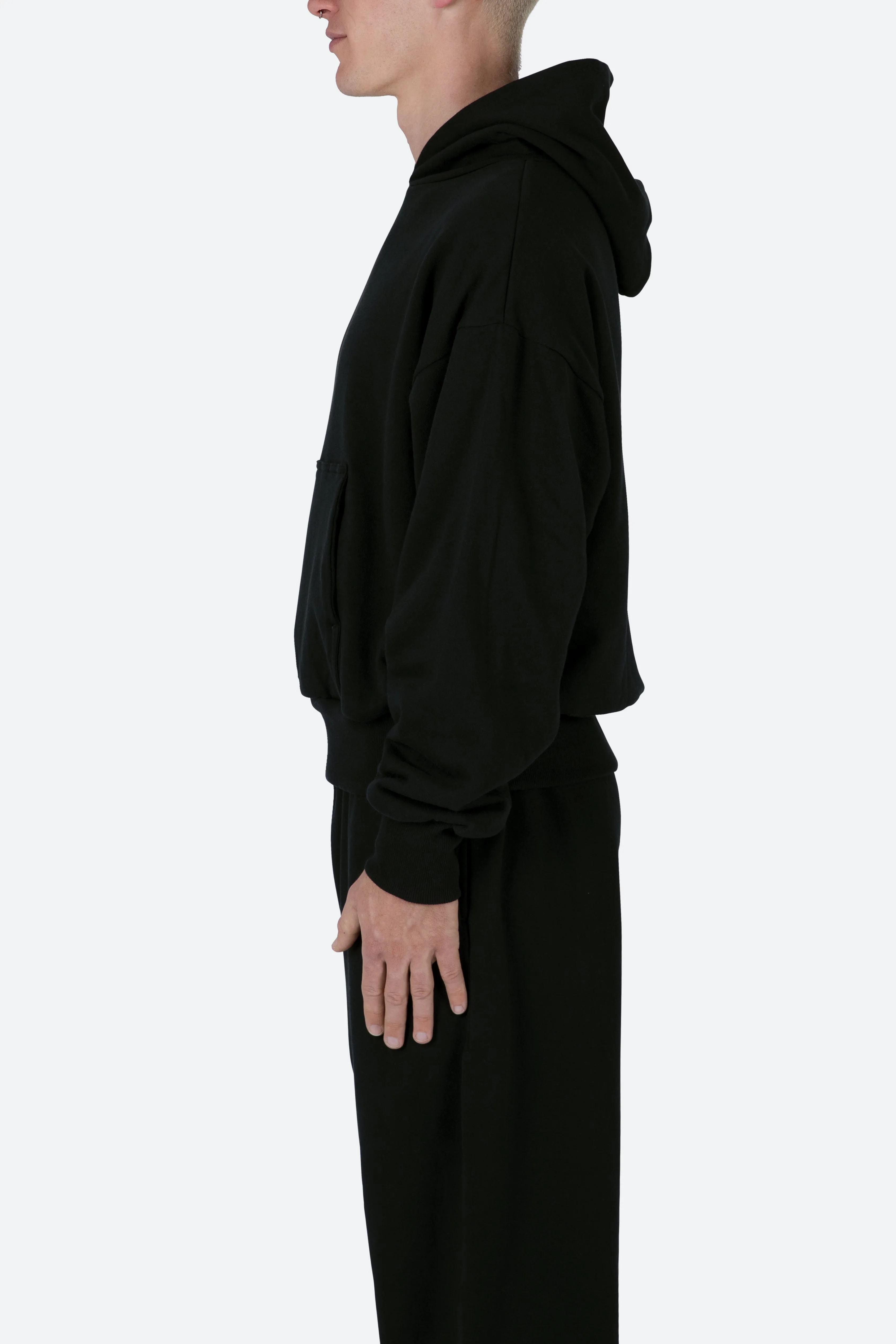 Double Layer Hoodie - Black