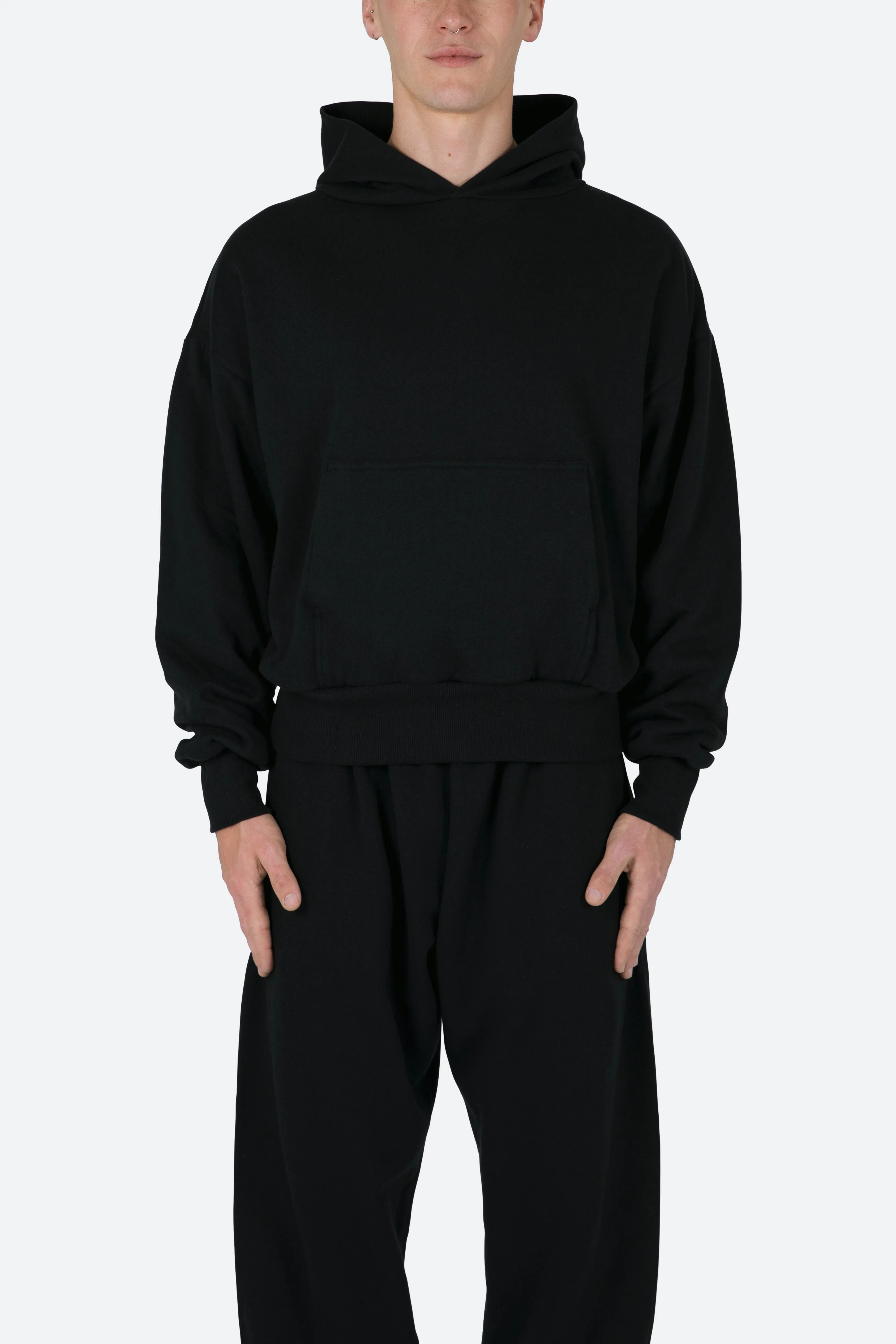 Double Layer Hoodie - Black