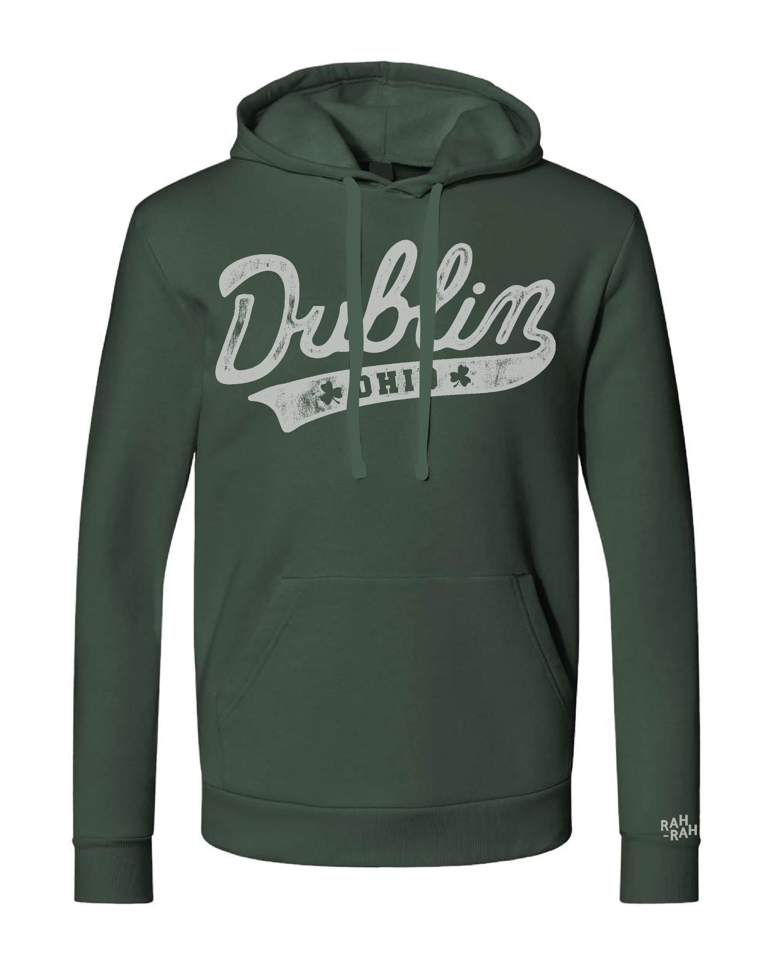 Dublin Script Unisex Green Hoodie | ADULT