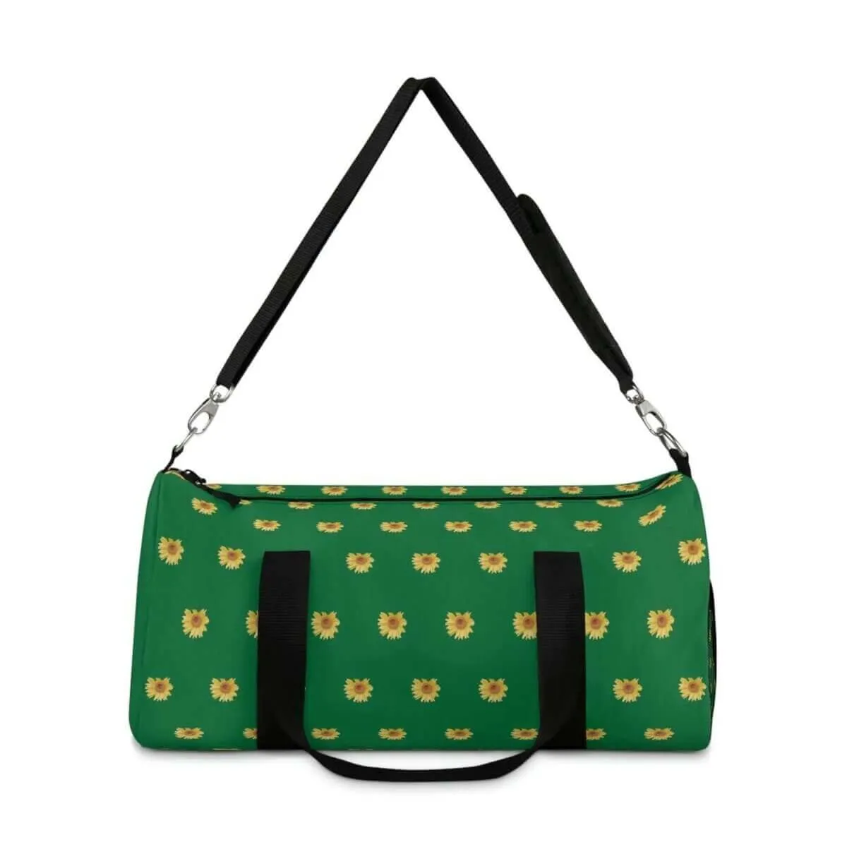 Duffel Bag - Green Sunny Sunflower Design