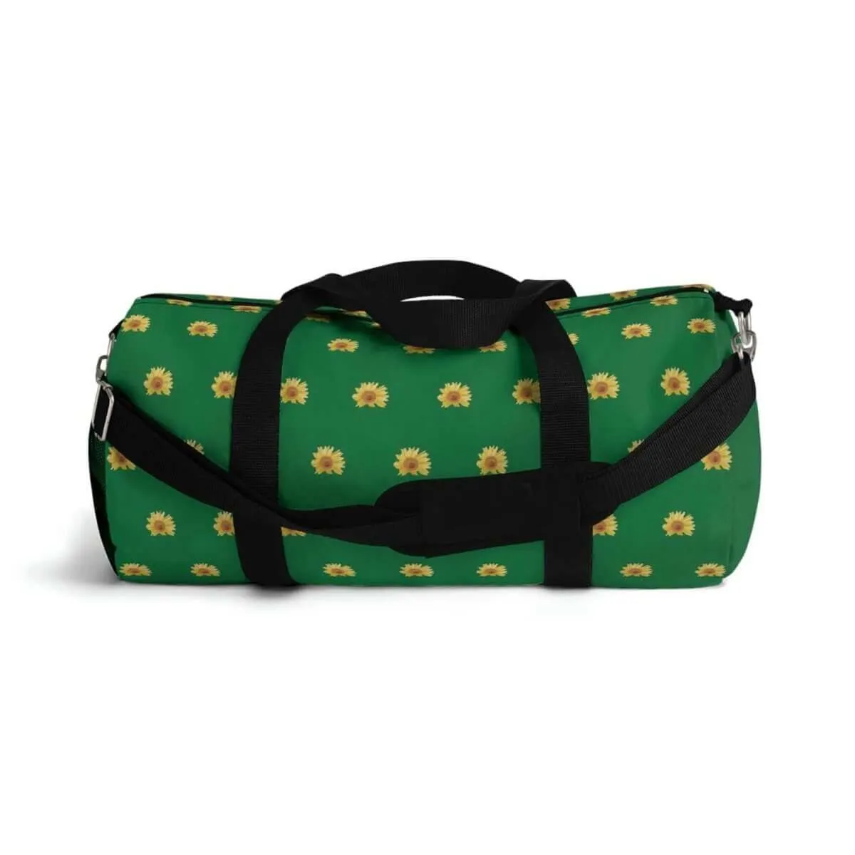 Duffel Bag - Green Sunny Sunflower Design