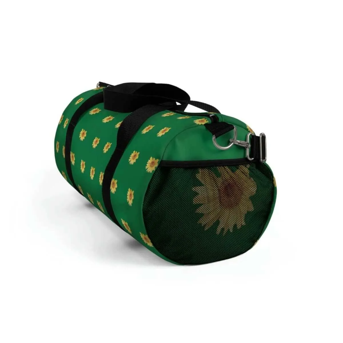 Duffel Bag - Green Sunny Sunflower Design