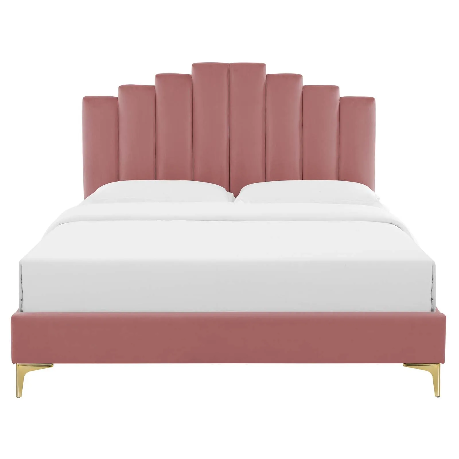 Elise Performance Velvet  Platform Bed