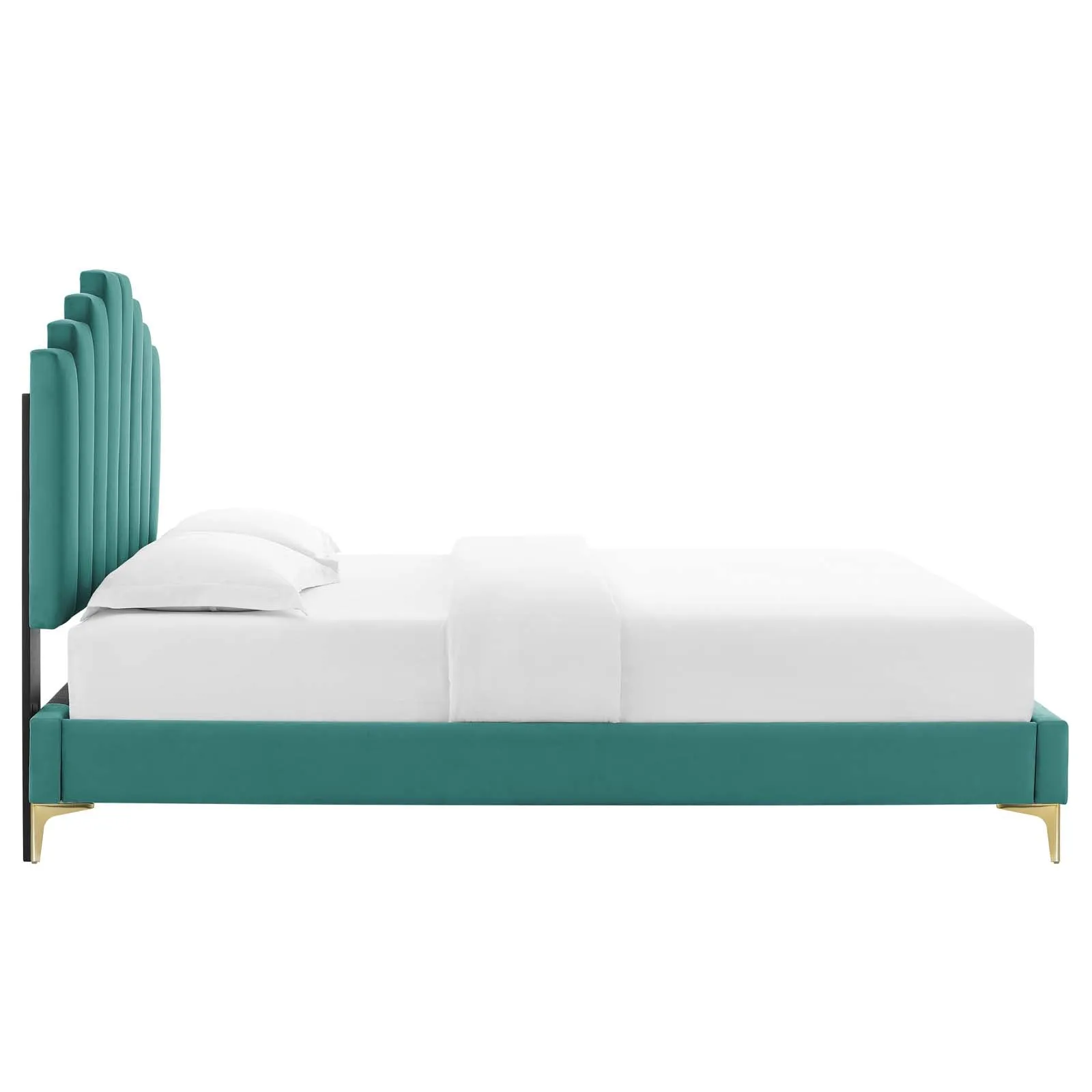 Elise Performance Velvet  Platform Bed