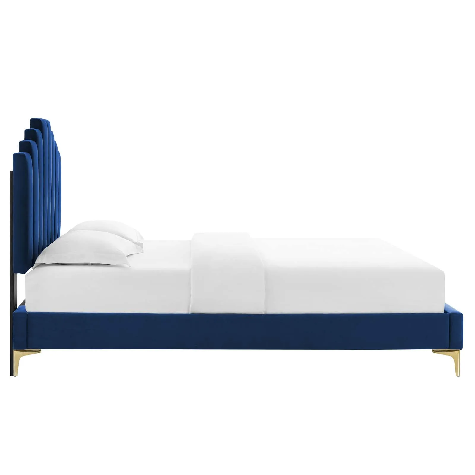 Elise Performance Velvet  Platform Bed