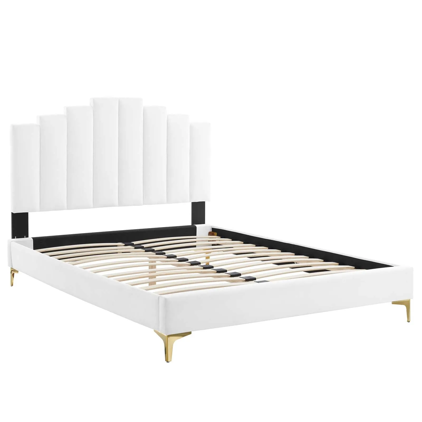 Elise Performance Velvet  Platform Bed