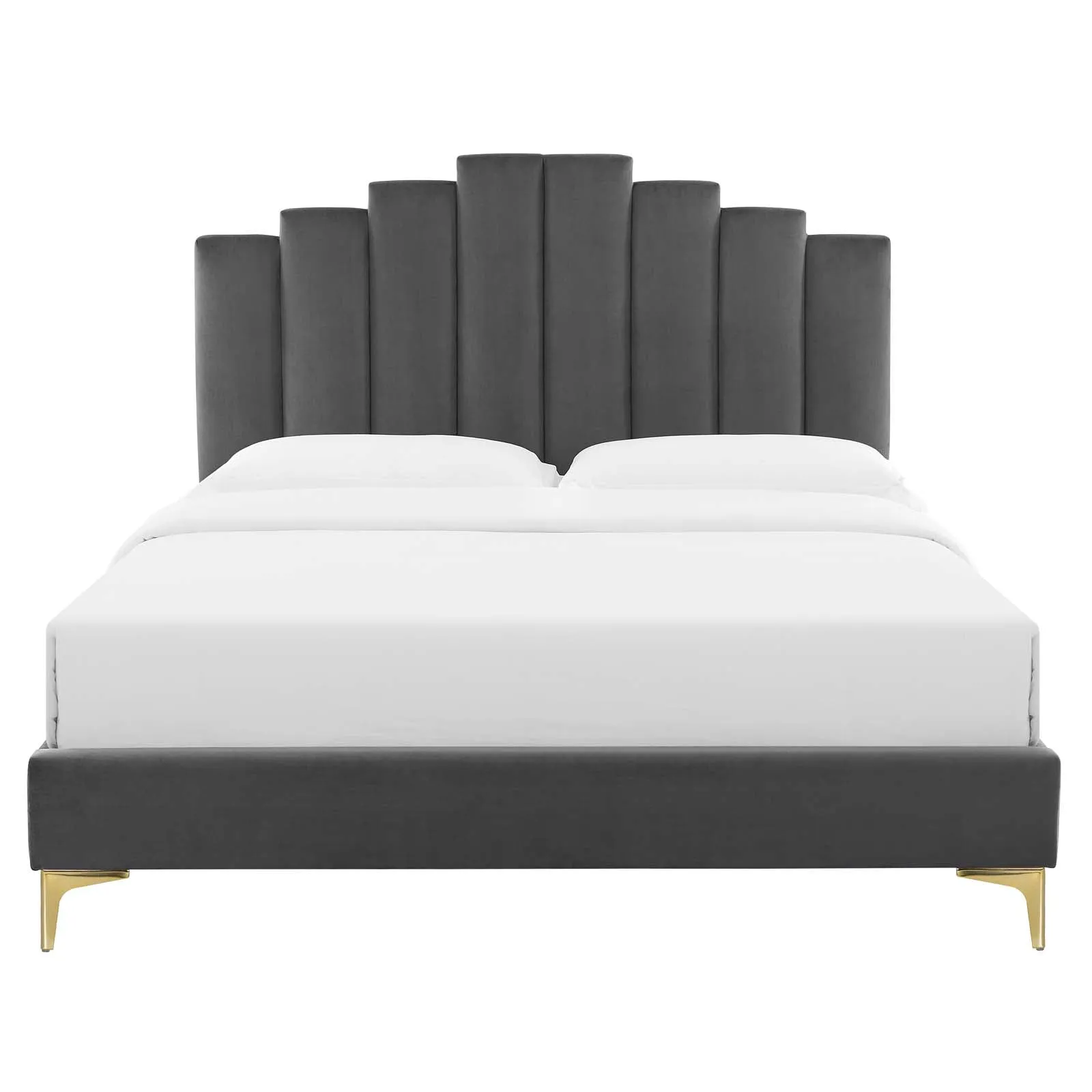 Elise Performance Velvet  Platform Bed