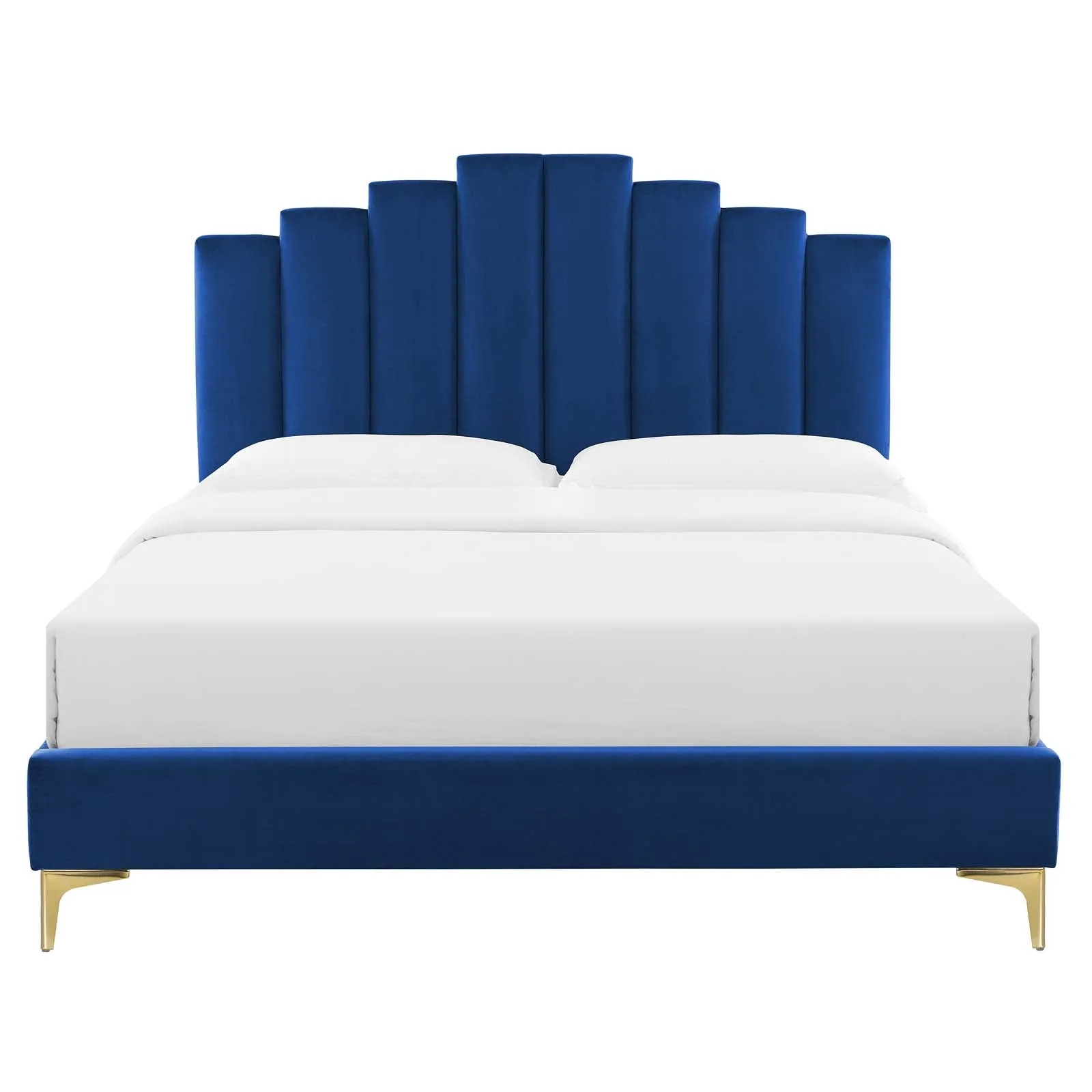 Elise Performance Velvet  Platform Bed