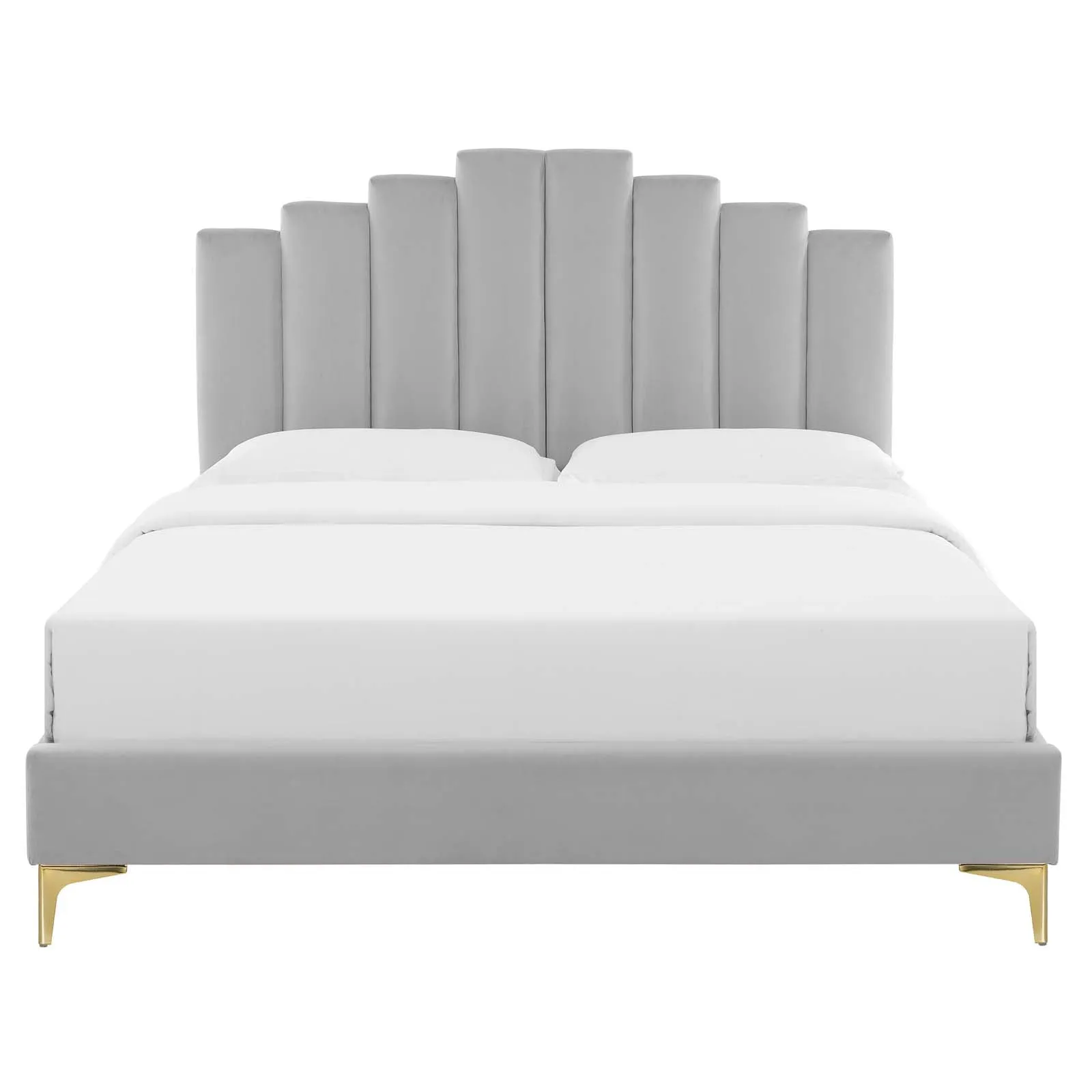 Elise Performance Velvet  Platform Bed