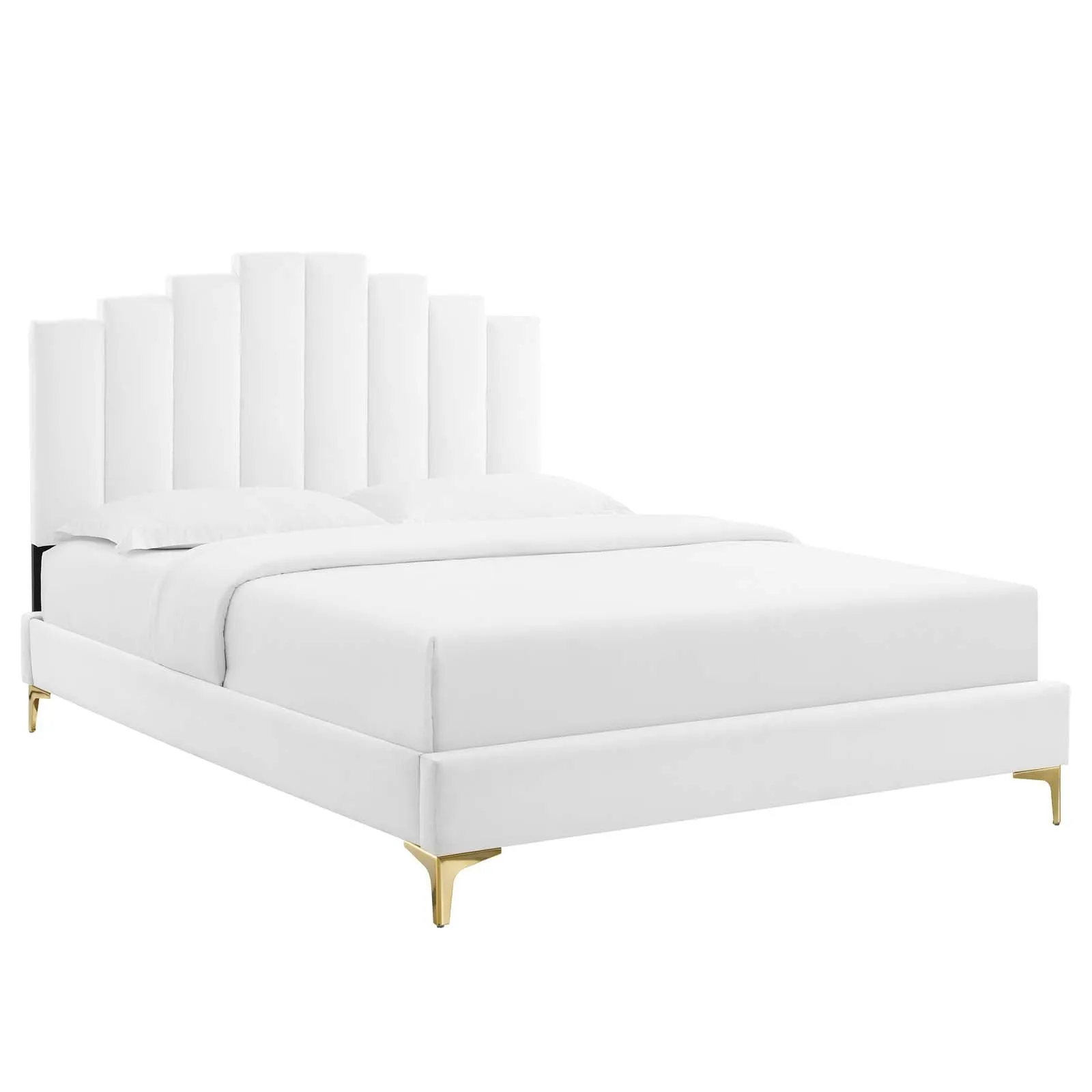 Elise Performance Velvet  Platform Bed