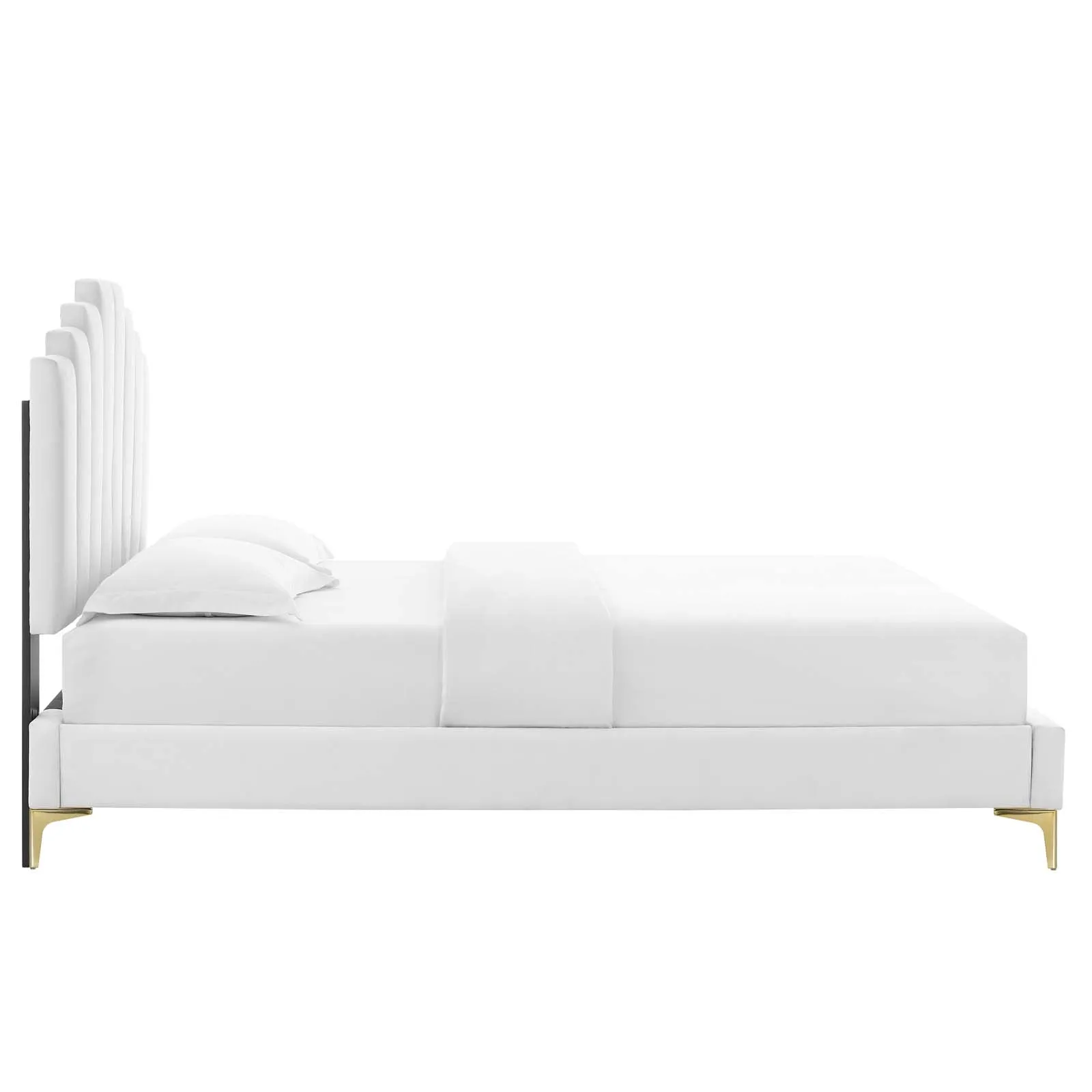 Elise Performance Velvet  Platform Bed