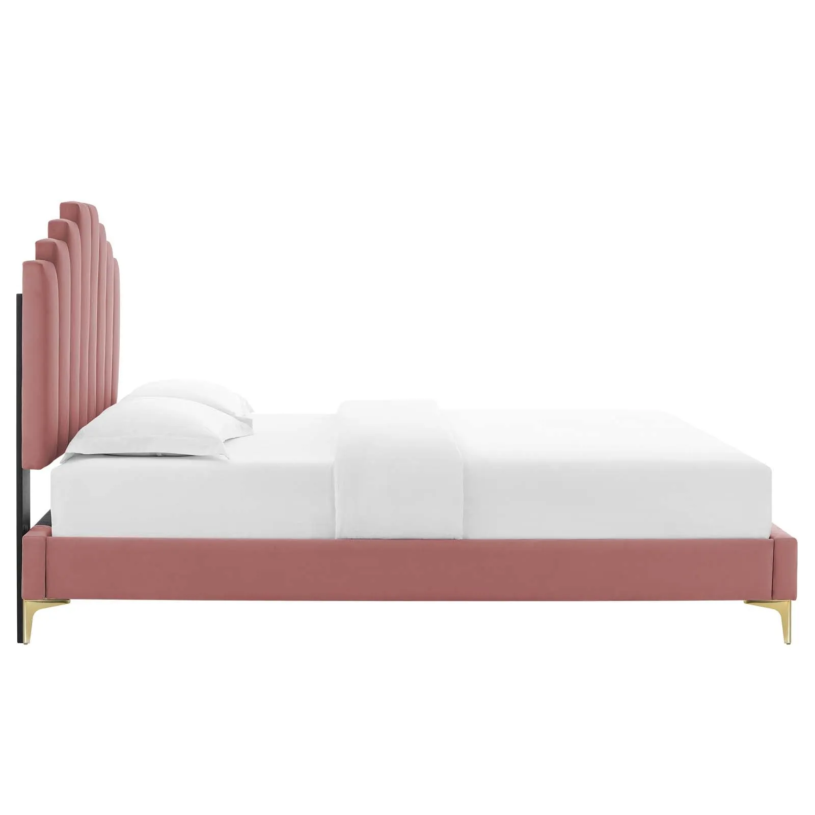 Elise Performance Velvet  Platform Bed