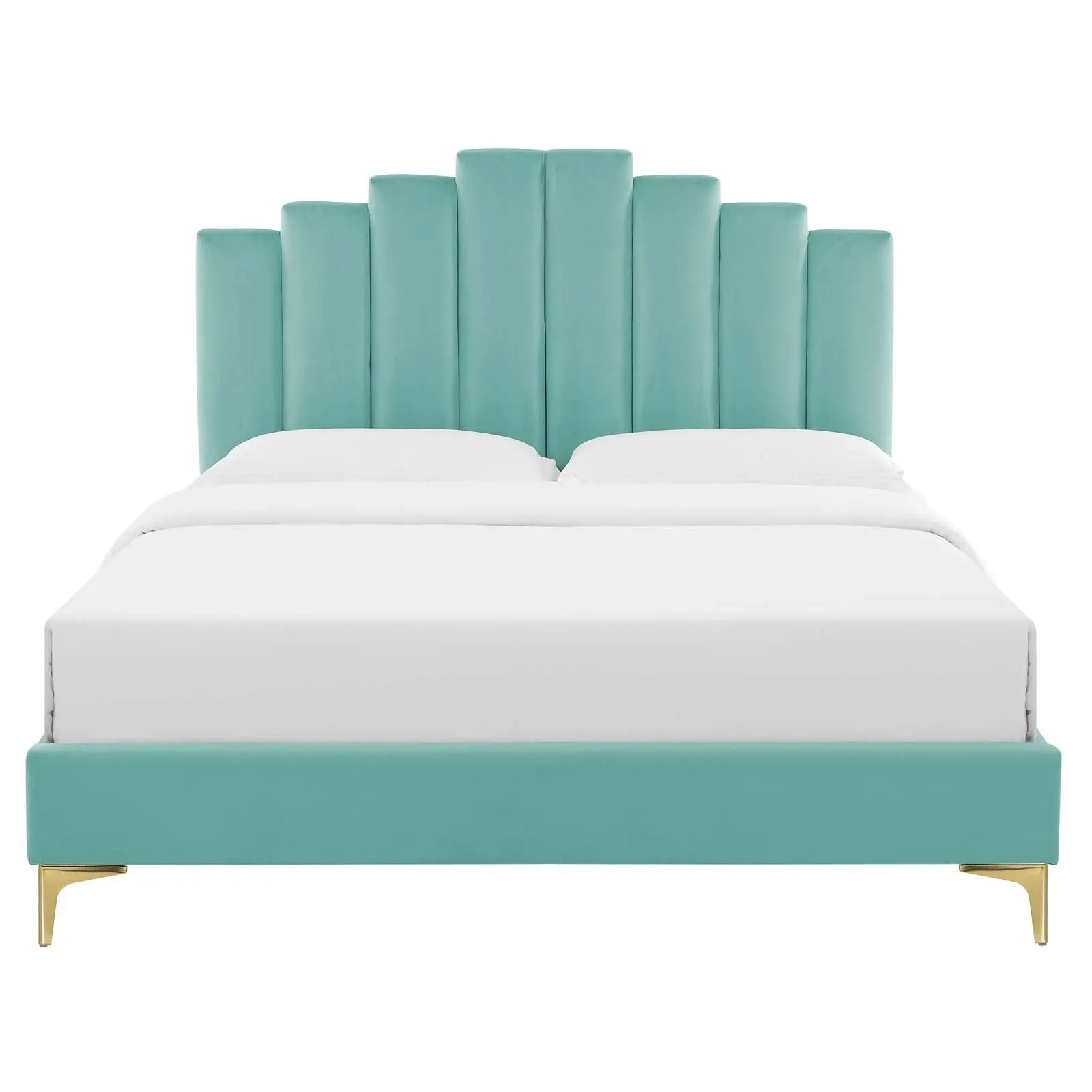 Elise Performance Velvet  Platform Bed