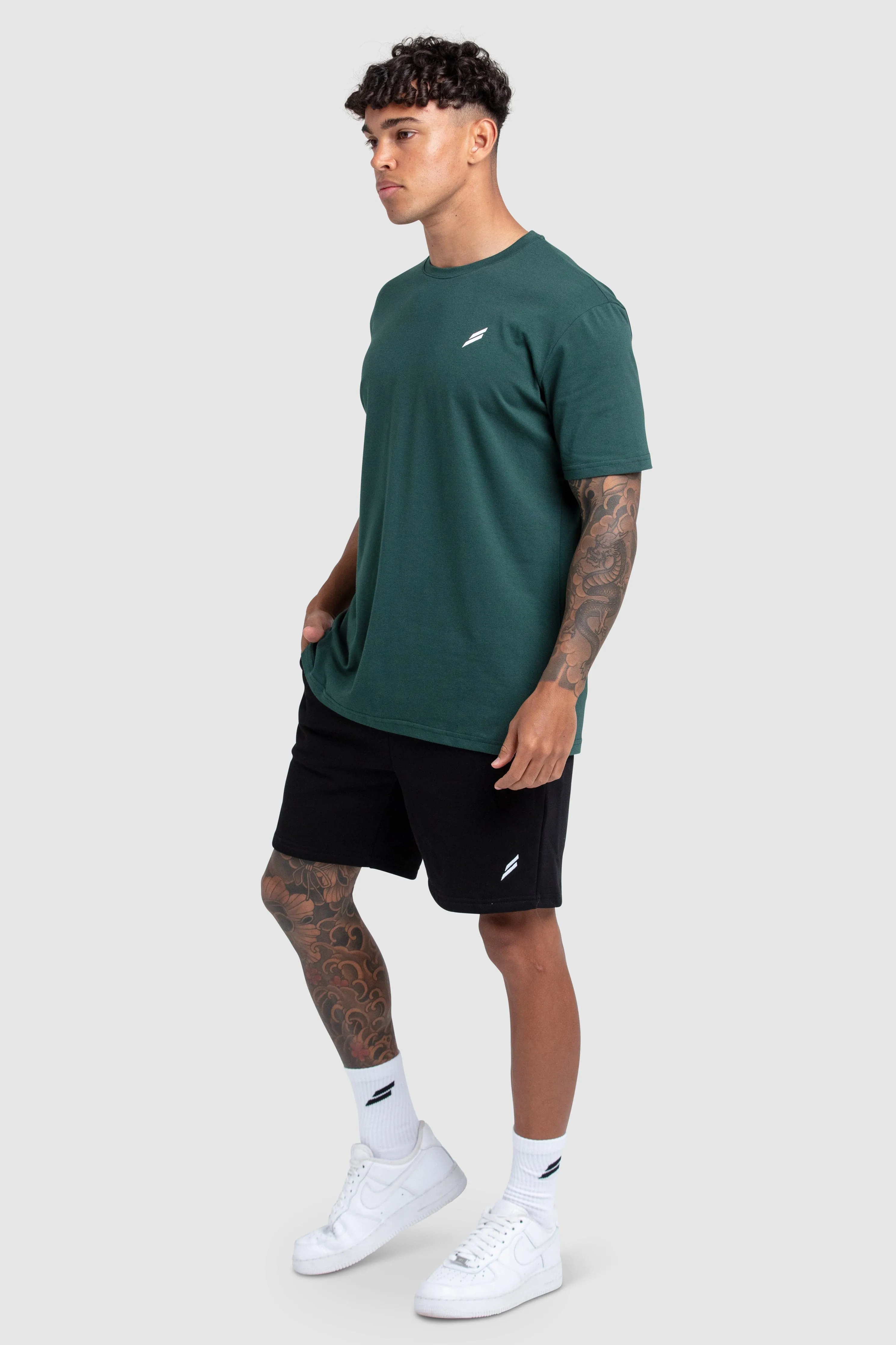 Essential Regular Fit Tee - Forest Green