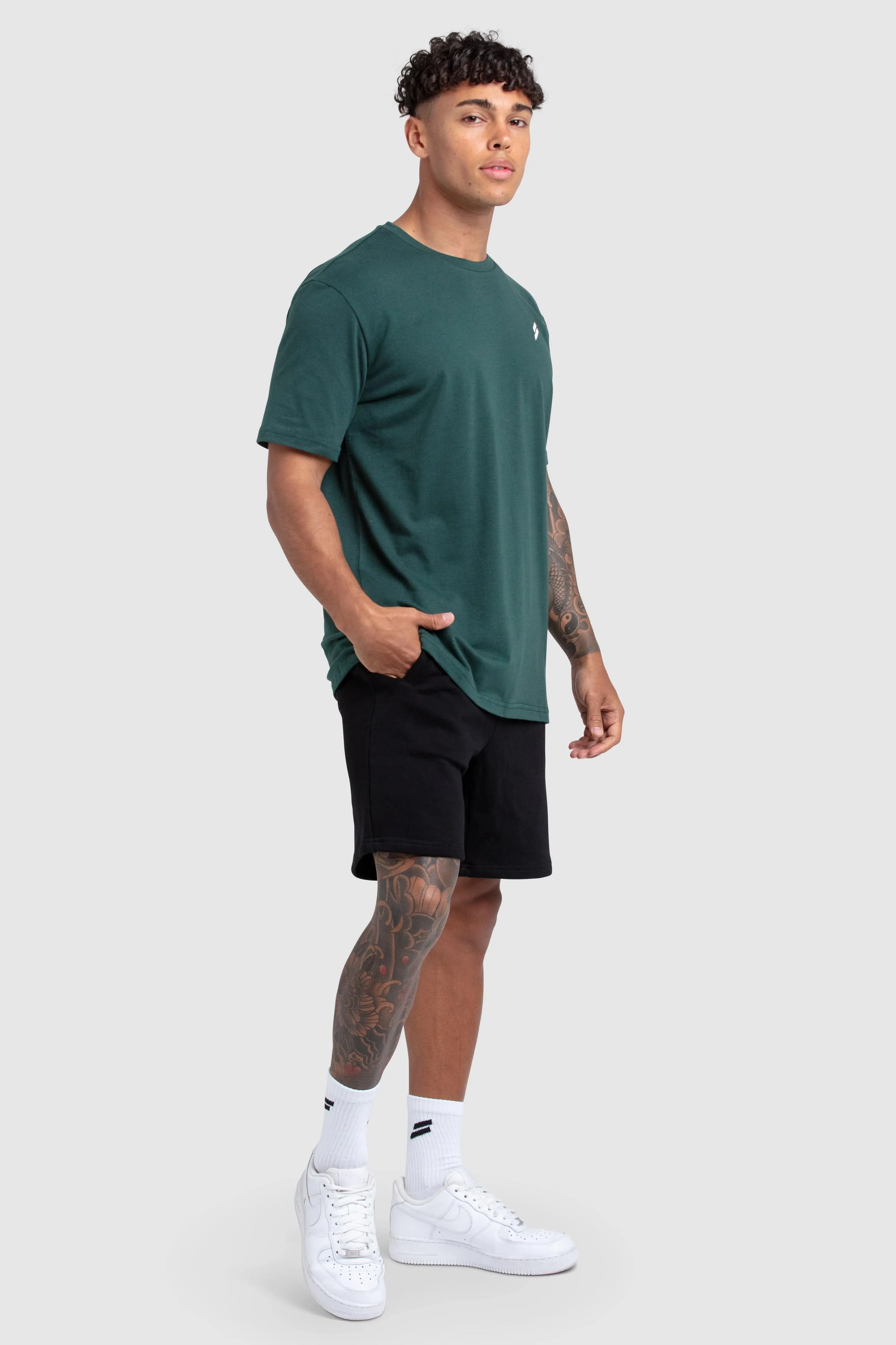 Essential Regular Fit Tee - Forest Green