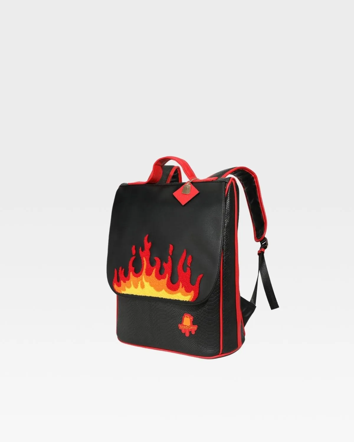 Exclusive Red Fire Backpack & Rolling Duffle Set